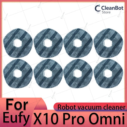 Accessories Compatible with Eufy X10 Pro Omni Robot Vacuum Dust Bag Hepa Filter Roller Side Brush Mop Cloth
