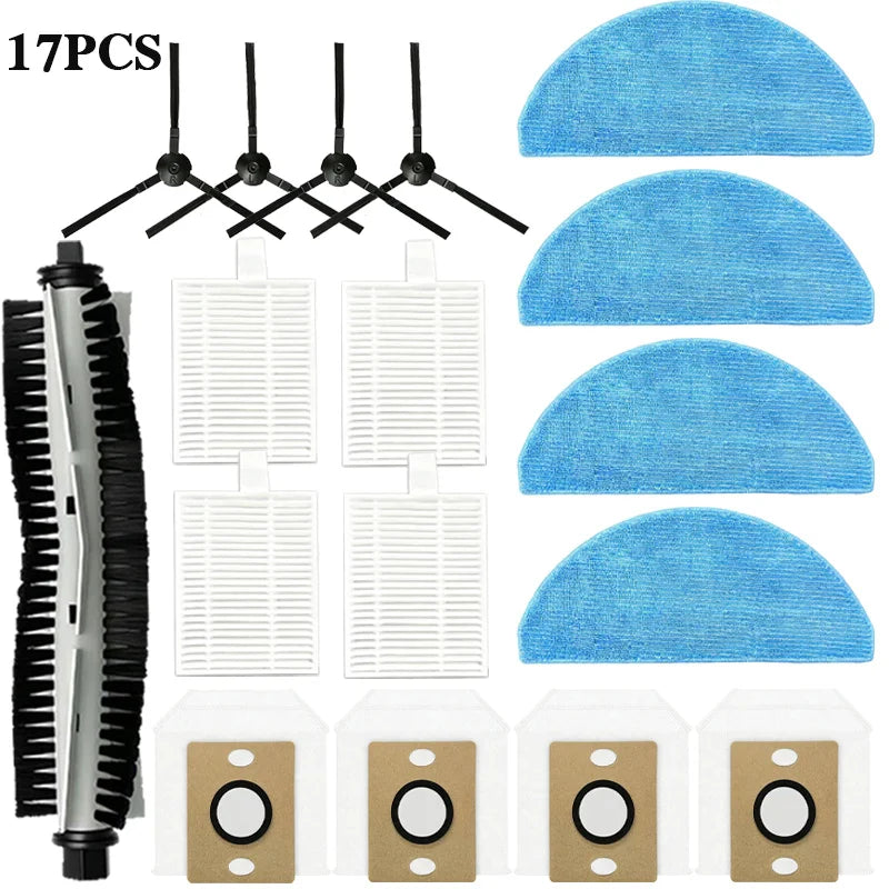 For ILife A30 Pro Robot Vacuum Cleaner Accessories Main Roller Side Brush Hepa Filter Mop Cloth Dust Bag Parts Replacement