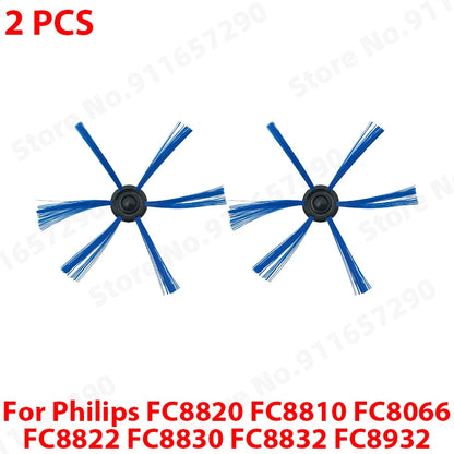 HEPA Filter Screen Side Brush Compatible with Philips FC8820 FC8810 FC8066 FC8822 FC8830 FC8832 FC8932 Robot Vacuum Cleaner Accessories
