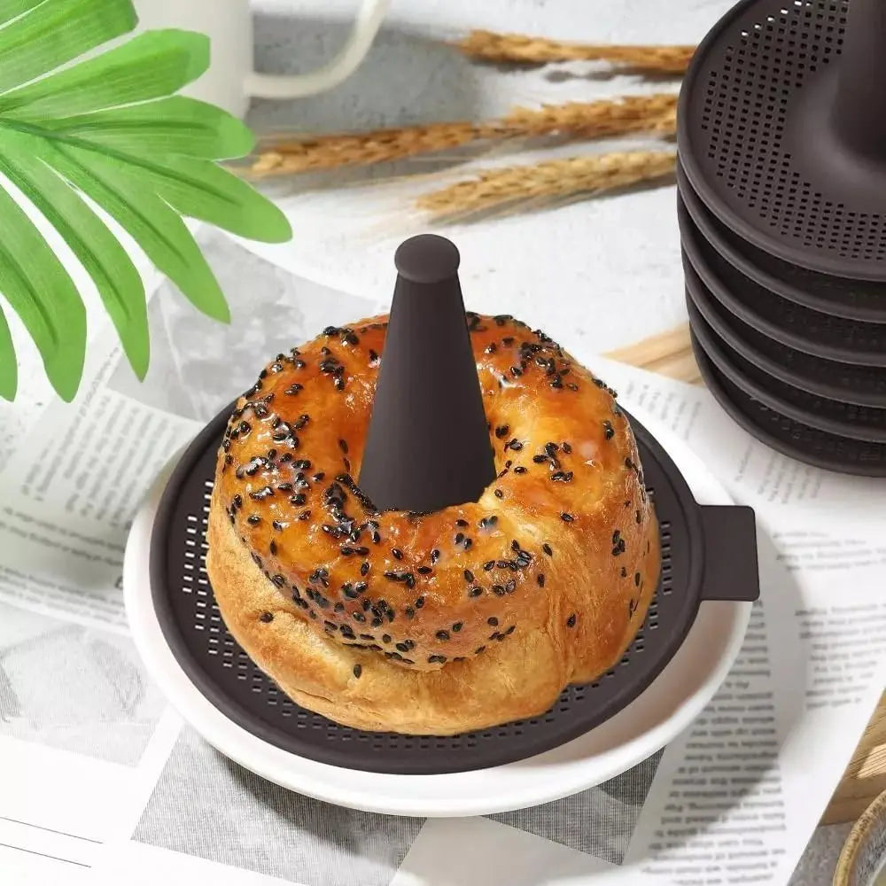 4/6pcs Cake Moulds Bread Donut Tool Donut Mold for Baking Donut Silicone Mold Pastry Molds for Bagel and Doughnut Cake Pans