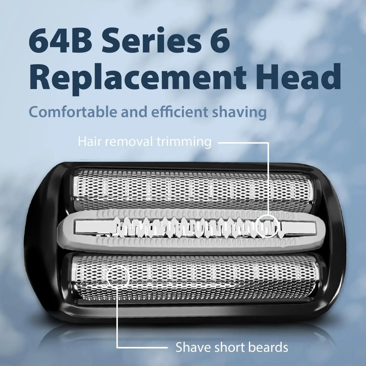 64B Replacement Shaver Head Compatible with Braun Series 6