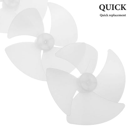 4Pcs Microwave Oven Accessories Plastic Fan Blade Replacement Motor Cooling Fan Mount for Household Oven Repair Quiet Wear