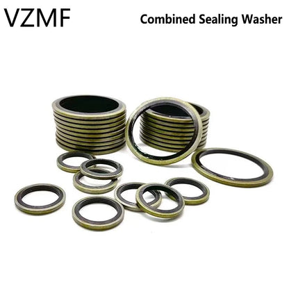 2/5/10/20/PCS Combined seal washer Bonded Seal Sealing Ring Oil Drain Screw M6 M8 M10 M12 M14 M16 M18 M20 M22 M24 M27 M30~60mm