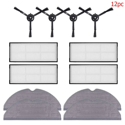 Spare Parts Kit Compatible with Roborock S8 S8 Pro Ultra S8+ Vacuum Cleaner Filter Main Roller Brush Side Brush Mop Cloths Replacement