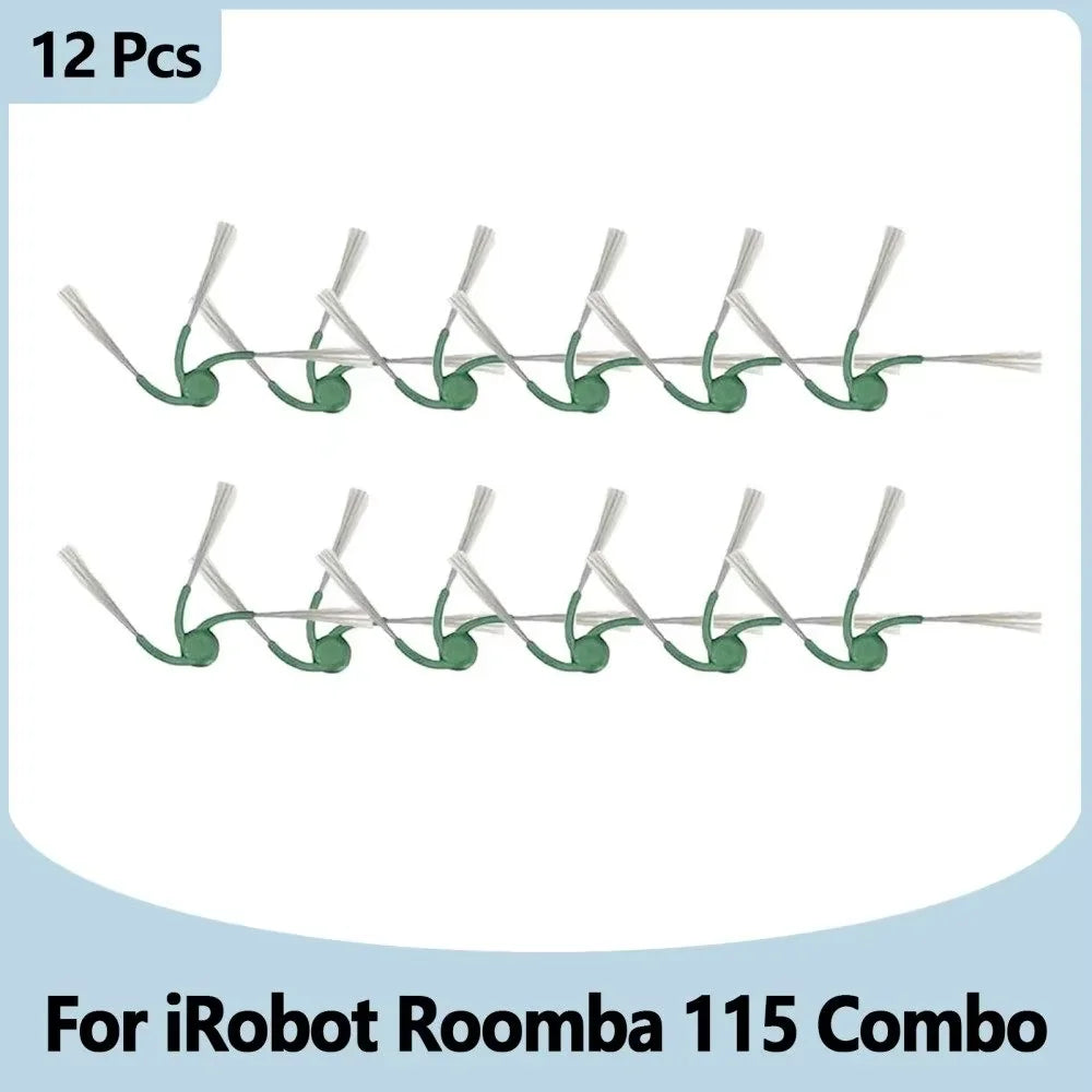 Compatible with IRobot Roomba 115 Combo/115 Combo+ Vacuum Cleaner Replacement Parts Main Roller Brush Side Brush Filter Mop Pad Dust Bag