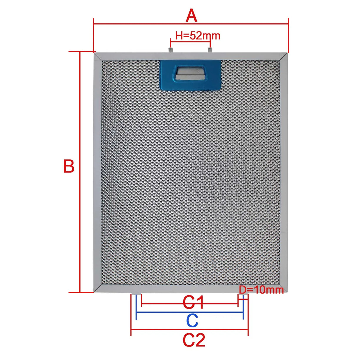 Cooker hood mesh filter hood metal grease filter range hood filter replacement filter screen aluminum mesh 270X320 260X320 252x3