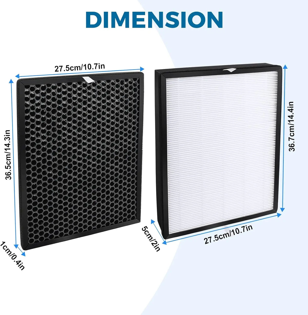 FY2422 Protect and FY2420 Active Carbon Filters for Phillips Air Purifiers Series 2000 2000i, Replace AC2889 AC2882 AC2887