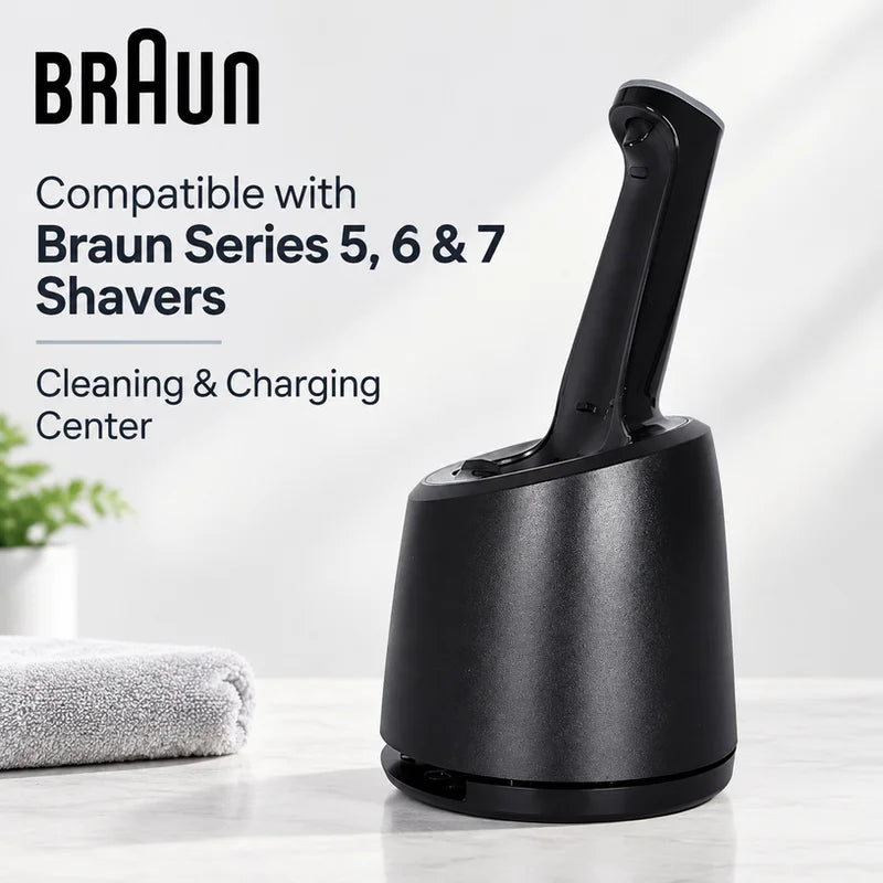 Braun Clean and Charge Base Type 5434 Deep Clean Shaver keep shaving head clean suit for Braun S5 S6 S7 series electric shaver