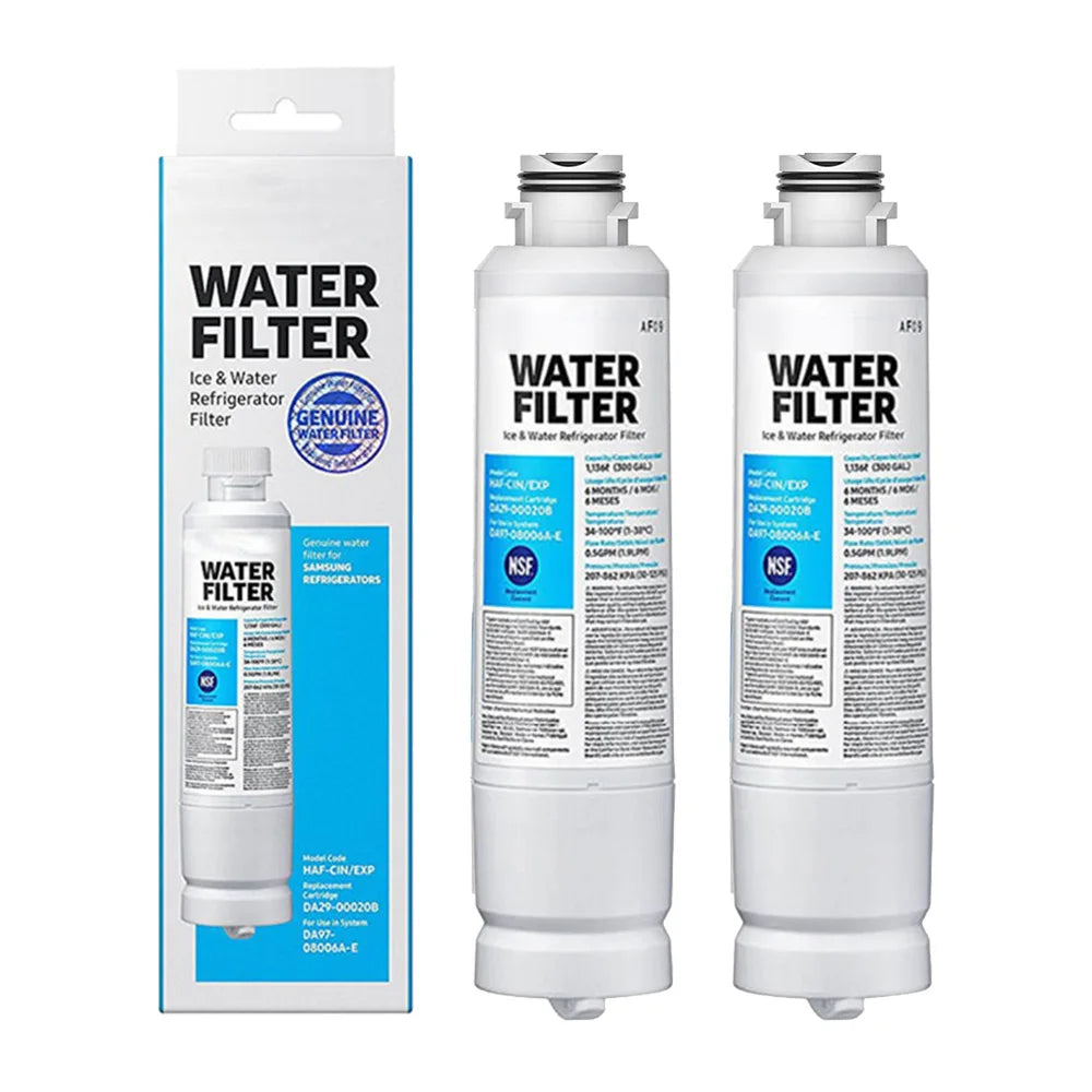 Replacement Refrigerator Water Filter — DA29-00020A / RF28HFEDBSR / RF263BEAESR / RF263TEAESG Reference