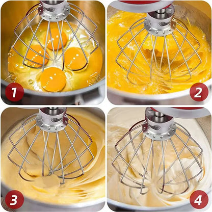 ABBZ-5X Wire Whip For Kitchenaid Stand Mixer 5QT Lift And 6QT, Whisk Attachment, Stainless Steel Egg Cream Stirrer