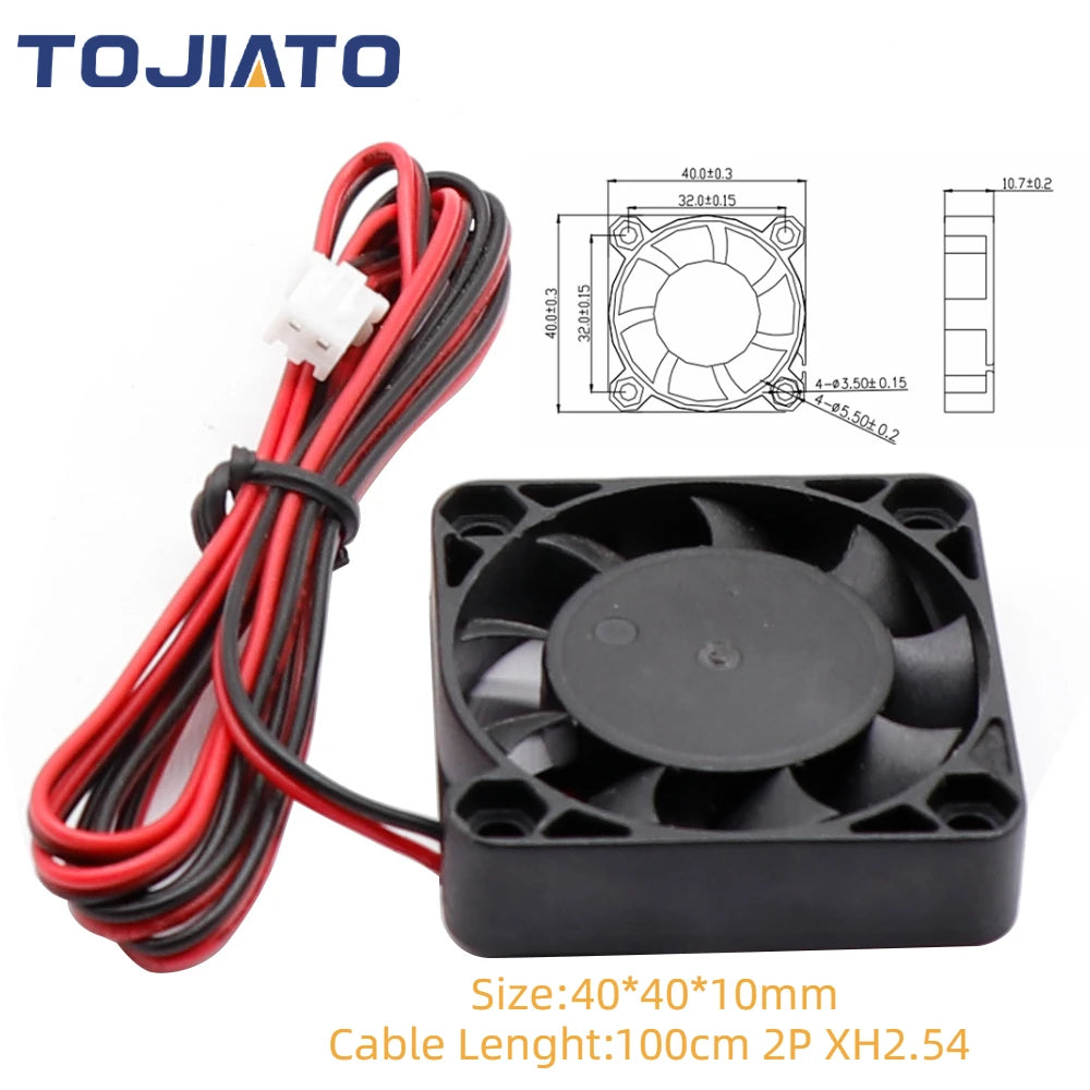 DC Brushless Cooling Fan 2510/3010/4010/5010/5015/6015mm 12V/24V 2Pin Dupont Wire Centrifugal Turbo Blower for 3D Printer Parts