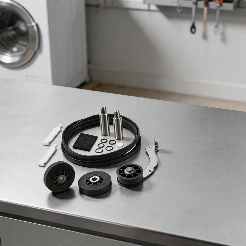 Replacement Dryer Kit for Units from 1992 Onward Featuring RB170002 Roller Assembly D511255P Belt D516792 Pulley and Drum Glides