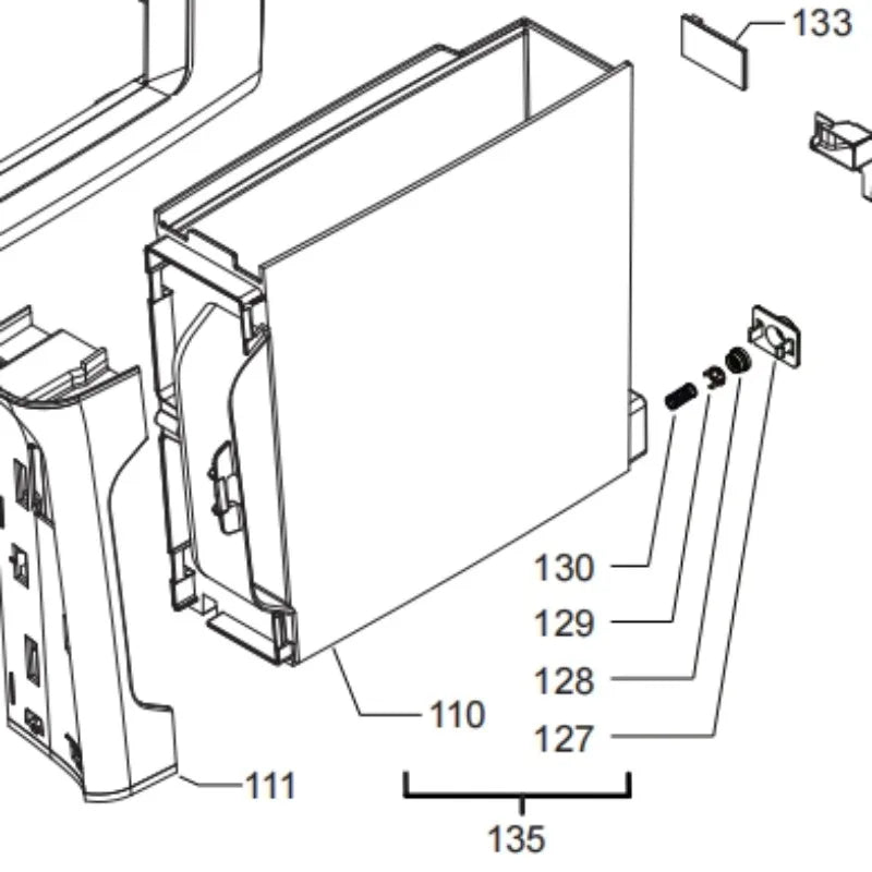 Apply Compatible with Philips Coffee Machine EP2121 EP2136 EP2131 EP3146 EP3321 Water Tank