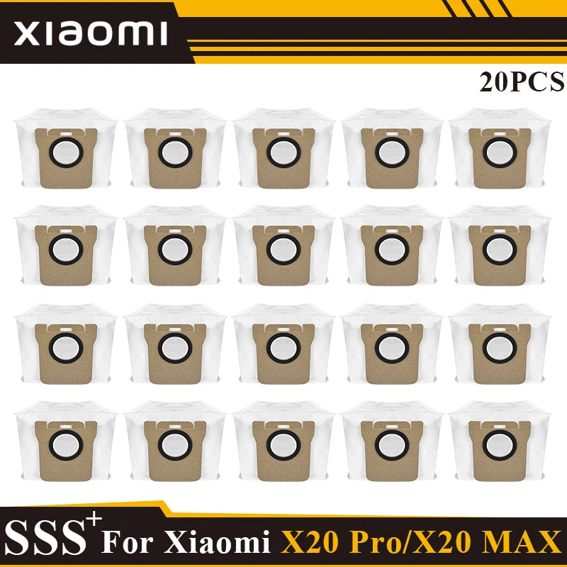 Compatible with Xiaomi Robot Vacuum X20 Max /X20 Pro/ D109GL /D102GL Accessories Main Roller Side Brush, Filter, Mop, Dust Collected Ba