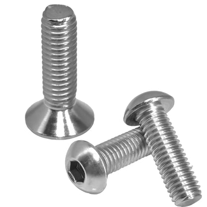 8-300pcs 304 Stainless Steel Allen Screws Round Head Bolt Countersunk Head Bolts Hex Socket Screws M2 M2.5 M3 M4