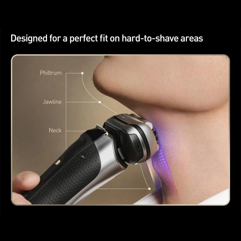 Electric Shaver & Cleaning Station Set — 9768cc Reference