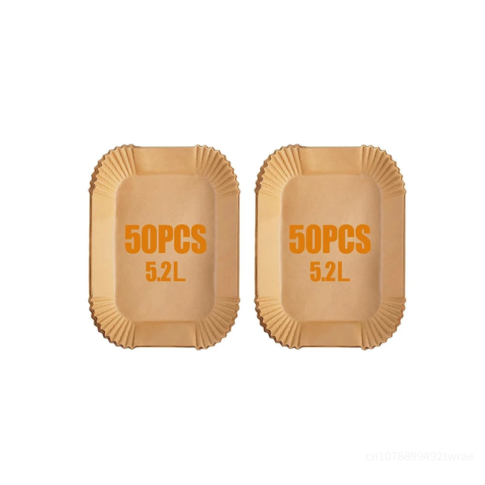 Air Fryer Paper for Ninja AF500EU Disposable Non-Stick BPA Free Healthy Cooking Oil Free Compatible with Dual Zone Air Fryers