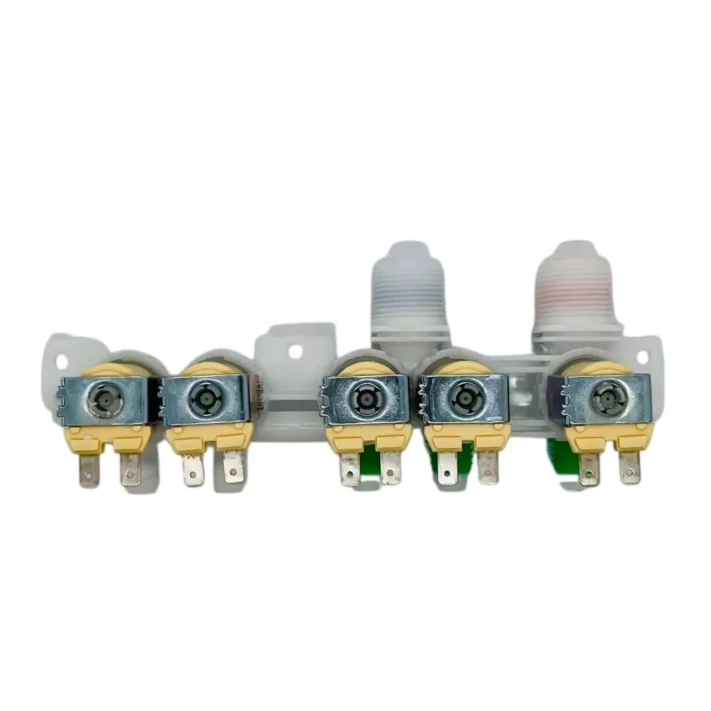Washer Appliance Water Valve DC97-15459K Double Inlet 5 Outlets C-076-19-B13 Electromagnetic Valve for Laundry Parts