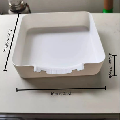 Washing Machine Filter Drain Tray — White