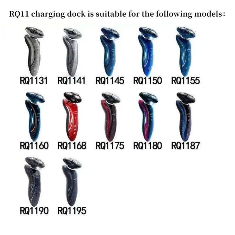 Replacement Shaver Charging Dock & Adapter Compatible with Philips RQ11 / RQ1150 / RQ1151 / RQ1155 / RQ1131 — Model Options