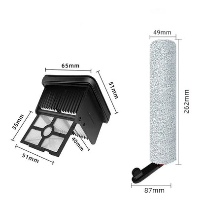 Dreame H12 Pro / H12 Plus Soft Brush Spare Parts Wet Dry Vacuum Cleaner Roller Filter Accessories