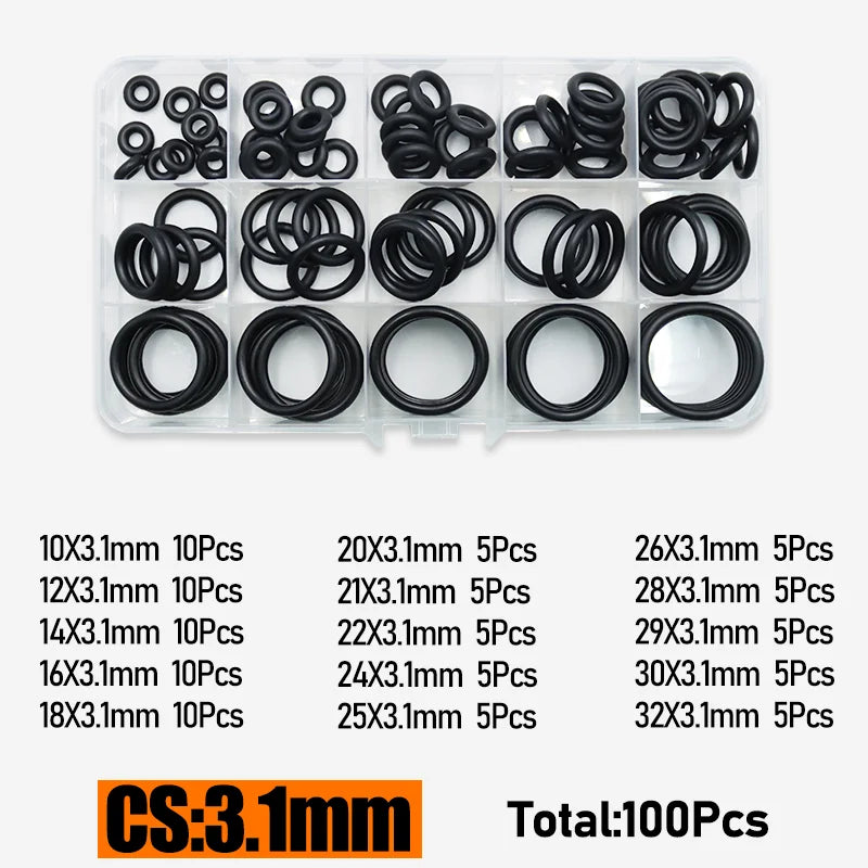 Up to 3230p O-ring Rubber NBR Seal Washer O Ring Kit Repair Faucet Pipe Car Plumbing Gasket High Temperature Oring