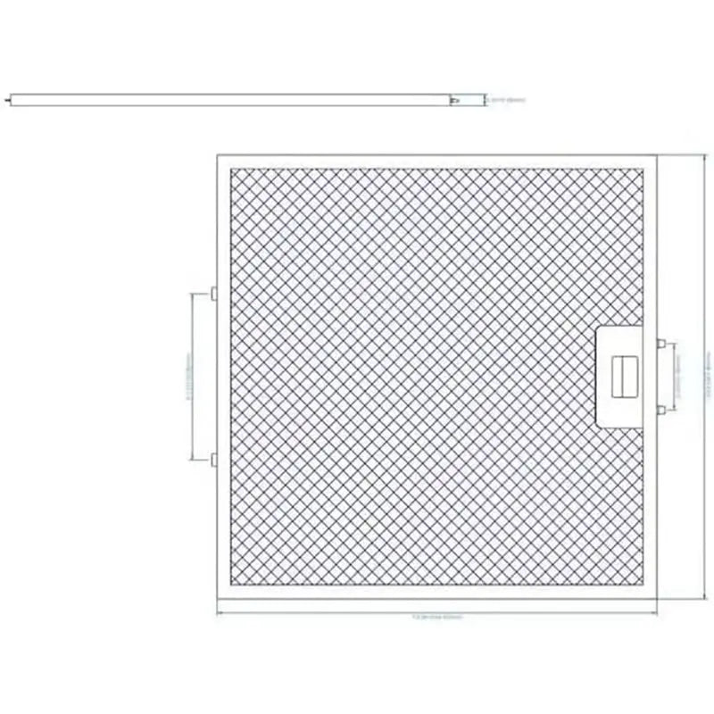 B02C-Aluminum Replacement Mesh Filter For Winflo Range Hood For Winflo Range Hood With Frame