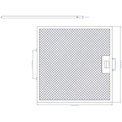 B02C-Aluminum Replacement Mesh Filter For Winflo Range Hood For Winflo Range Hood With Frame