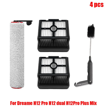 Dreame H12 Pro / H12Plus / H12 Dual Soft Brush Spare Parts Wet Dry Vacuum Cleaner Roller Hepa Filter Accessories