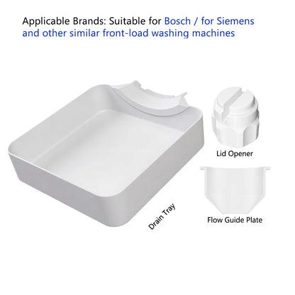 Washing Machine Drain Tray Drain Funnel Water Catch Tray Drainage Tray Washer Filter Cleaning Water Collector Prevent