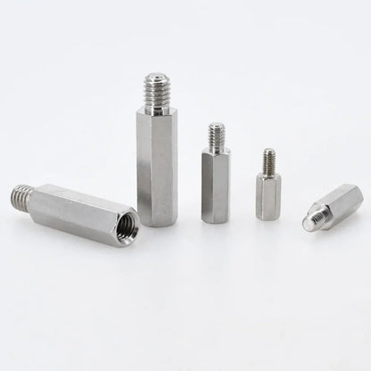 Male to Female Hex Standoff Motherboard Rack Stud Mount Spacer Column Stainless Steel Screws Bolts Standoffs M2 M2.5 M3 M4 M5 M6
