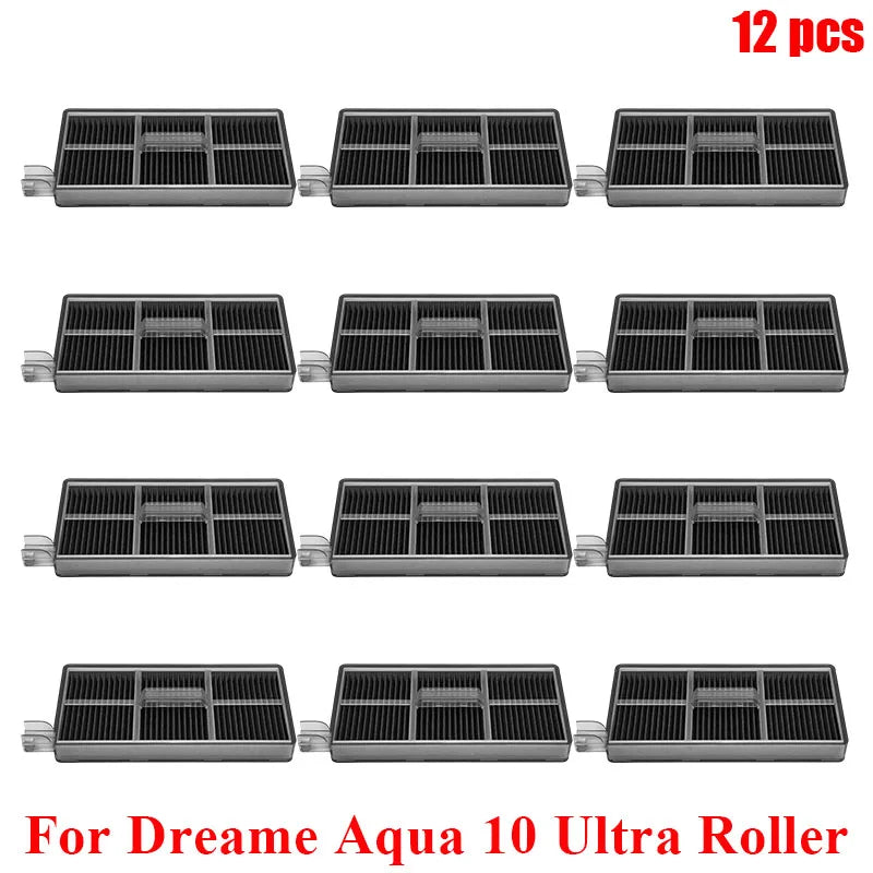 Acccessories Compatible with (Dreame Aqua 10 Ultra Roller) Vacuum Parts Main Roller Brush Side Brush Cleaner Filter Dust Bag Roller Mops