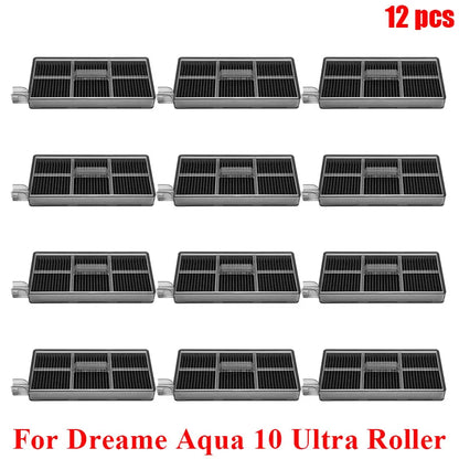 Acccessories Compatible with (Dreame Aqua 10 Ultra Roller) Vacuum Parts Main Roller Brush Side Brush Cleaner Filter Dust Bag Roller Mops