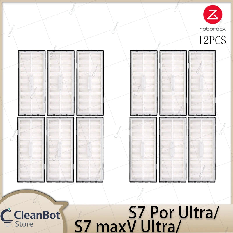 Compatible with Roborock S7 MaxV Ultra/S7 Pro Ultra Robot Vacuum Cleaner Accessories Main Brush Side Brush HEPA Filter Mop Cloths Spare Parts