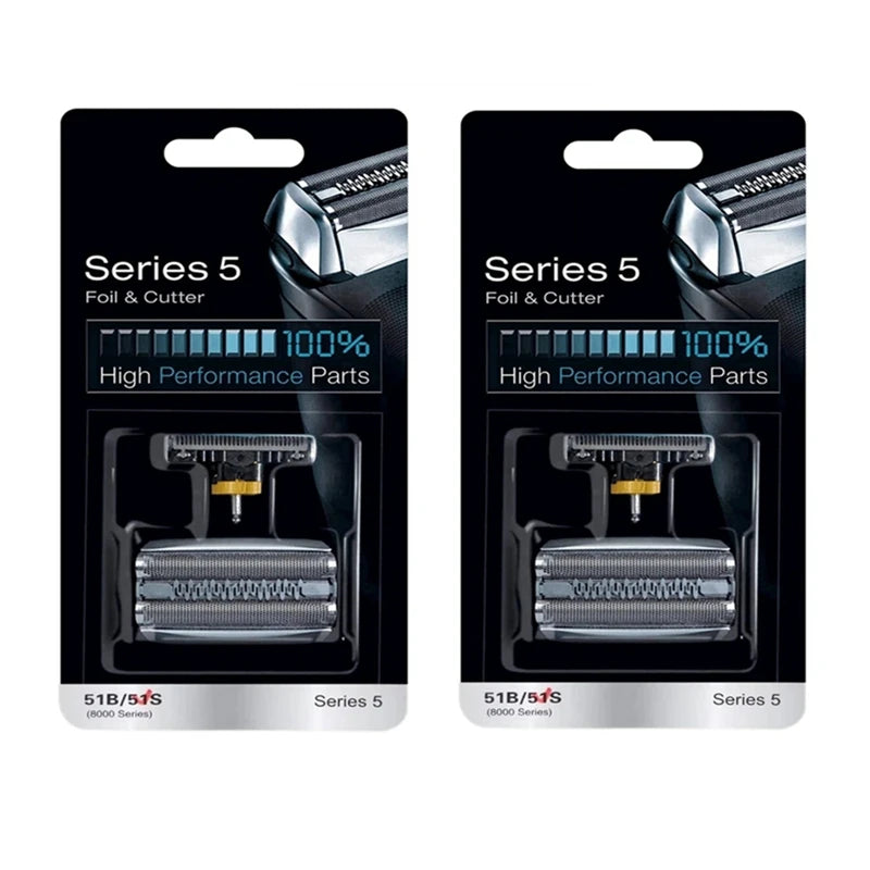 51S Replacement Head Compatible with Braun WaterFlex 5 Electric Shavers 8000 series 8970,8985,8986,8987,550,570
