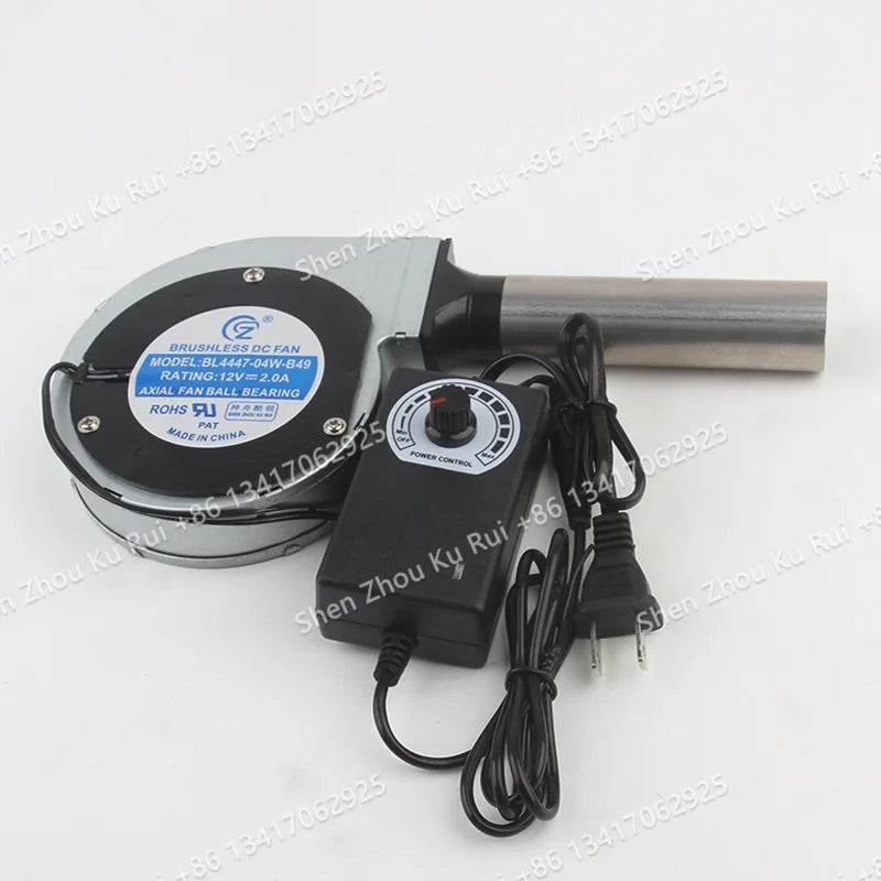 High-speed 11028 Adjustable-speed Portable Industrial Wood-Burning Stove for Barbecue Blower BL4447-04W-B49 Cooling Fan DC12V 2A