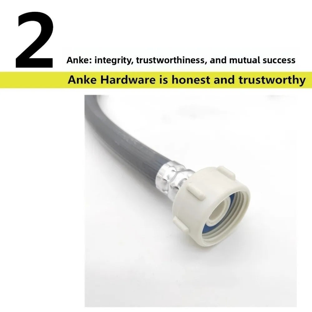 Automatic Washing Machine Inlet Hose 3/4 Inch High Pressure European Water Inlet Hose ‌Explosion Proof Garden Water Supply Pipe