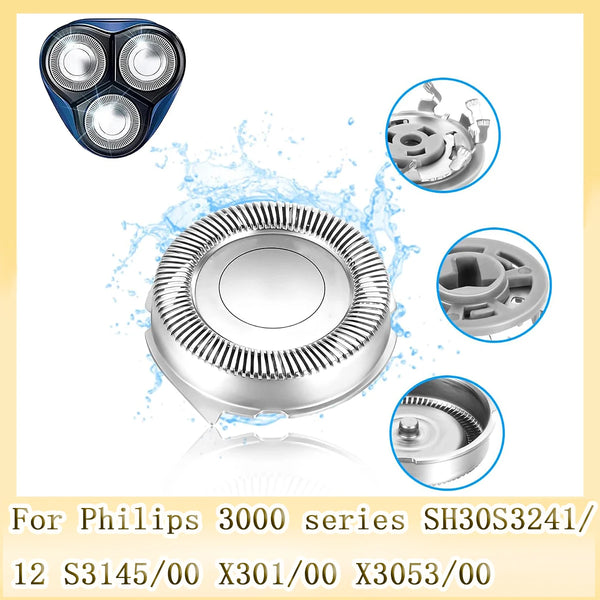 Shaver Blade Compatible with Philips 3000 Series SH30S3241/12 S3145/00 X301/00 X3053/00 X3021/00 S3342/13 Electric Shaver