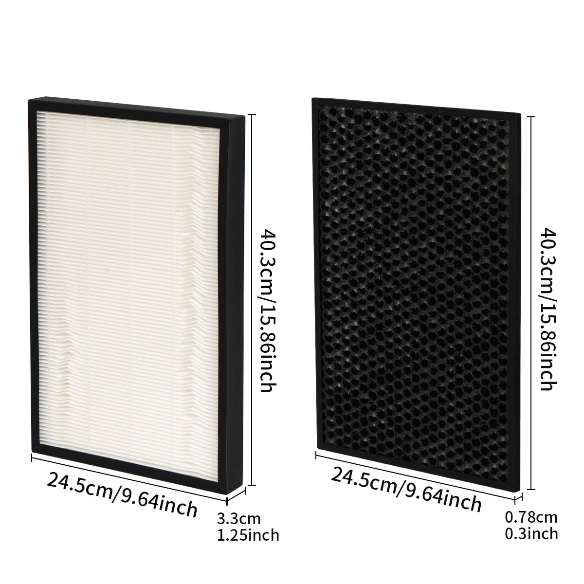 F-ZXHP55Z F-ZXHD55Z Deodorizing Activated Carbon Filter Compatible with Panasonic Air Purifier F-VXH50R F-VXR50R, Replacement Filter Part