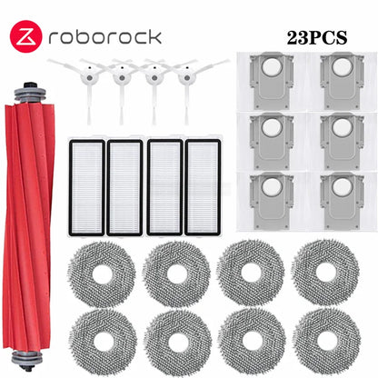 Compatible with Roborock Q Revo MaxV/Q Revo S/Q Revo Pro Robot Vacuums Cleaner Accessory Dust Bag Main Side Brush HEPA Filter Mop Cloths Spare