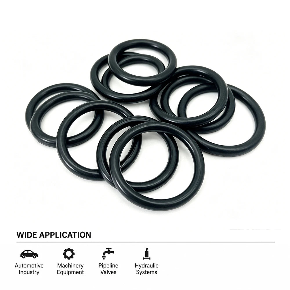 20Pcs NBR Nitrile Rubber O-ring CS 1.8mm ID 1.8mm~60mm Seal Ring Automotive Hydraulic Valve Pipeline