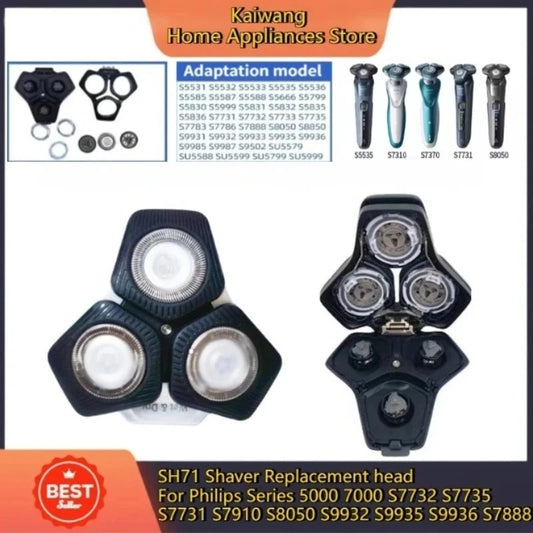 SH71 Replacement Shaver Head Compatible with Philips Series 5000 / 7000