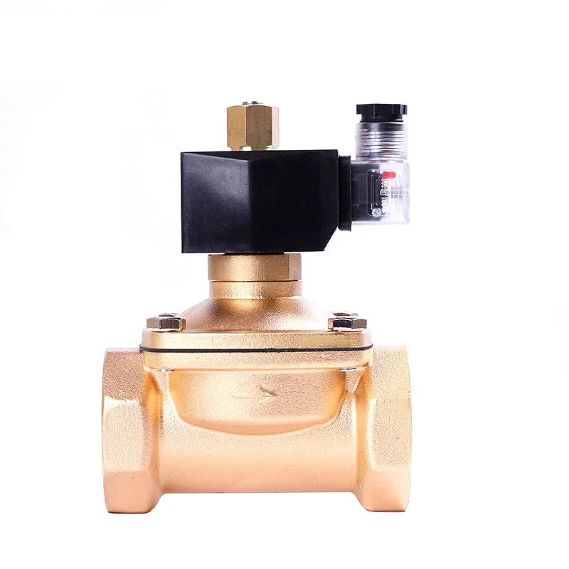 1/2" 3/4" 1" 2" Normally Open Solenoid Valve Brass IP65 Pipe Control Switch Valve Water Valve For Water Oil Gas