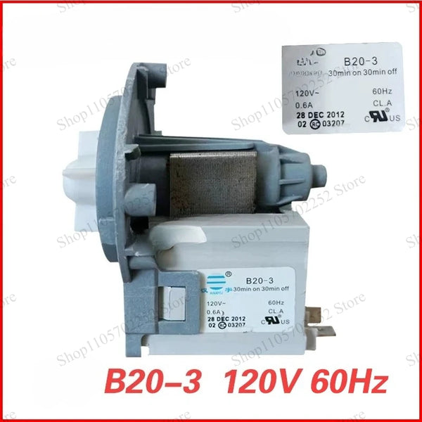 1PC Compatible with Samsung Han Yu B15-3A and B20-3 drum washing machine drain pump, motor DC31-00181C, 120V 60Hz