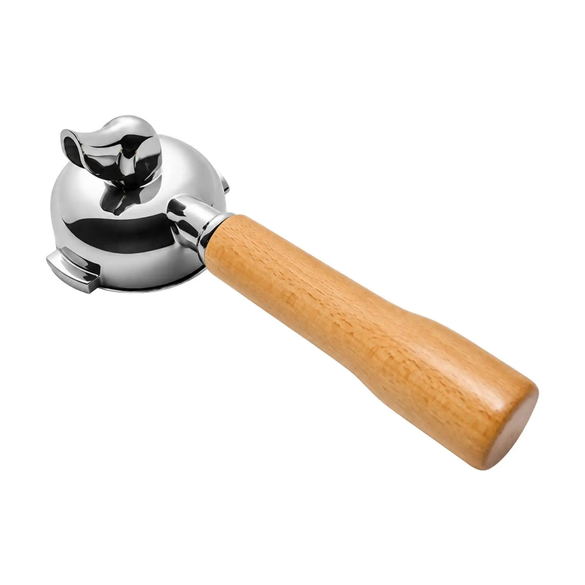 58mm Espresso Portafilter Handle with Basket Stainless Steel Wood Grip for E61 Group Head Coffee Maker