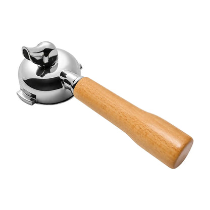 58mm Espresso Portafilter Handle with Basket Stainless Steel Wood Grip for E61 Group Head Coffee Maker