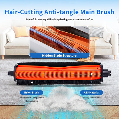 For Xiaomi Omni 1S B116 X20+ X20 Plus X10+ X10plus S20+ S10+ M40 M30 M30S Cutting Hair Anti-Tangle Roller Brush Part Accessories