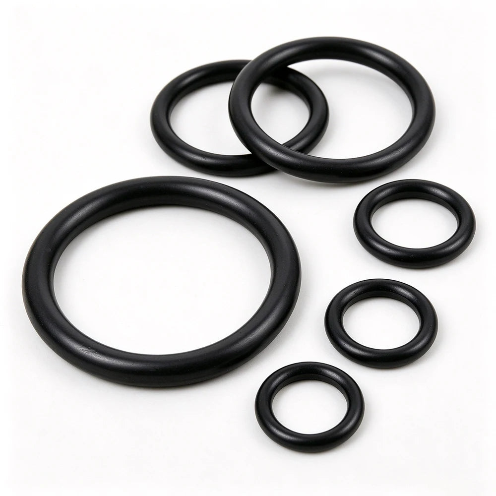 20 Pieces of Black Nitrile Rubber NBR O-Ring Kit CS 2mm Outer Diameter 5-50mm, Instrument Ring