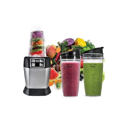 Popular 2 Pack Replacement 24Oz Cup with Spout Lid for Nutri Ninja Auto IQ Series Blenders with BL450/BL454/BL456/BL480/BL481