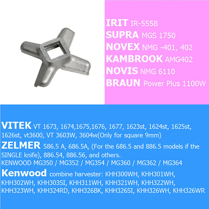 Meat Grinder Blade #5 One-Side Spare Parts Mincer Knife for Bosch MUM 5 Philips Gorenje Siemens Vitek Zelmer Kenwood Supra Braun